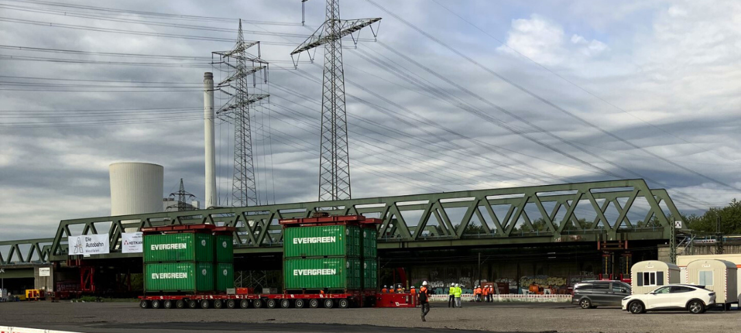 Recklinghausen: Osthälfte der Emschertalbrücke wird verschoben