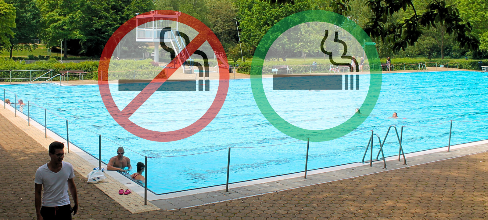 Recklinghausen: Stadt plant Raucherbereiche im Freibad
