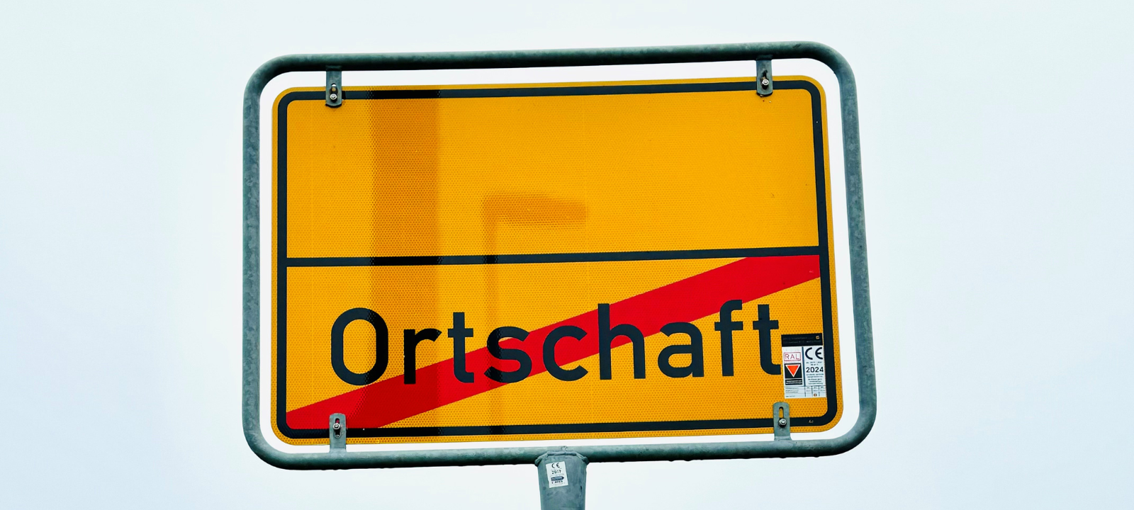 Kurioses Ortsschild in Haltern-Lippramsdorf