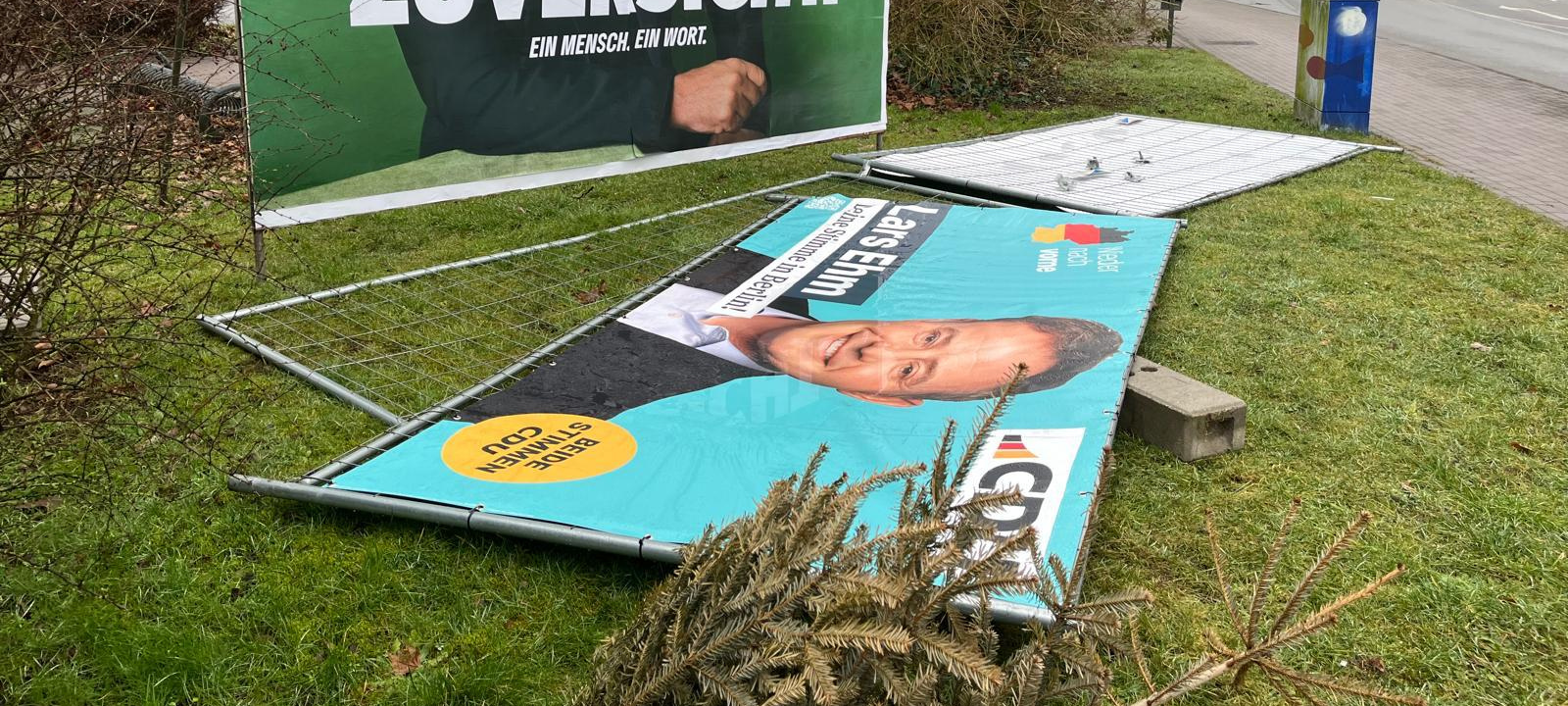 Rund 70 Wahlplakate der CDU in Haltern zerstört