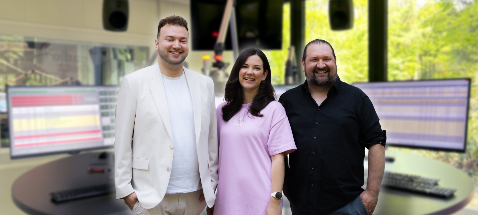 Radio Vest am Morgen-Moderatoren Malte Harzem, Simone Danisch und Ingo Arndt (v.l.nr.).