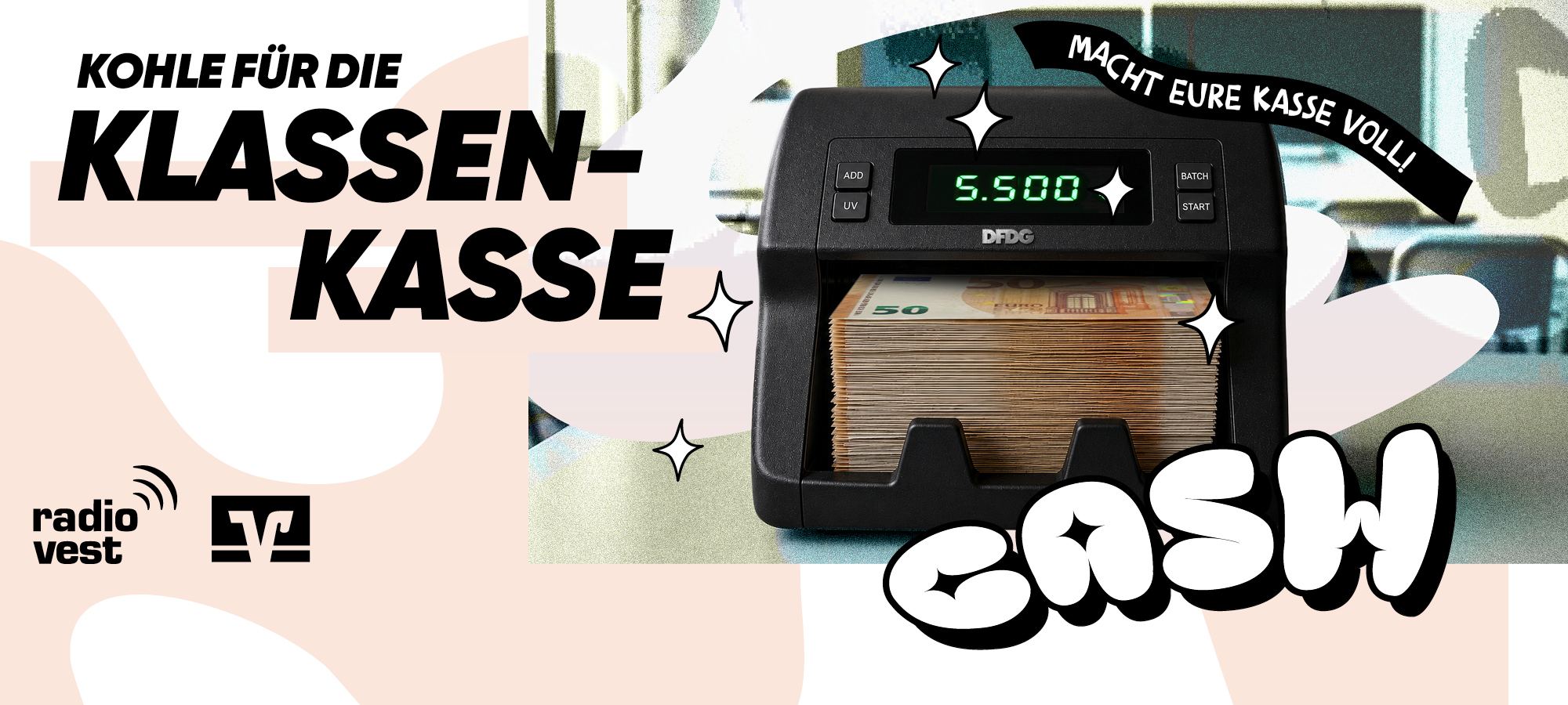 Kohle für die Klassenkasse - Jetzt bewerben