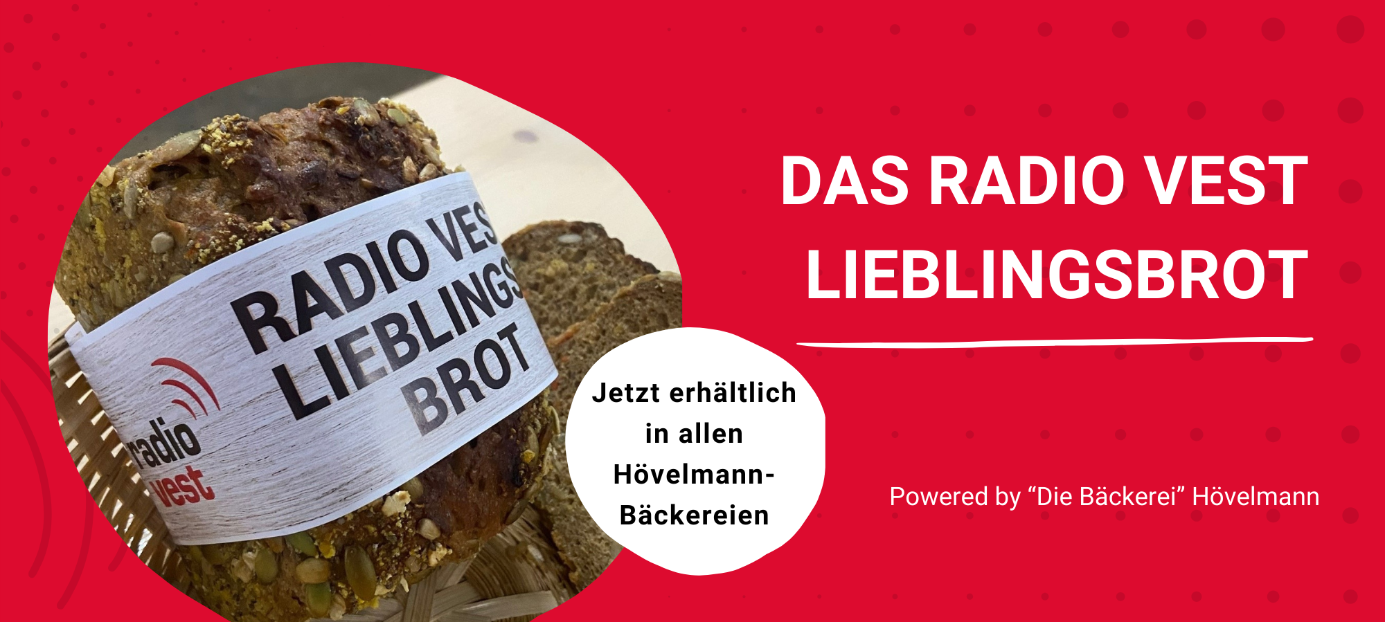 Das Radio Vest Lieblingsbrot ist ab sofort in allen Hövelmann-Filialen erhältlich.