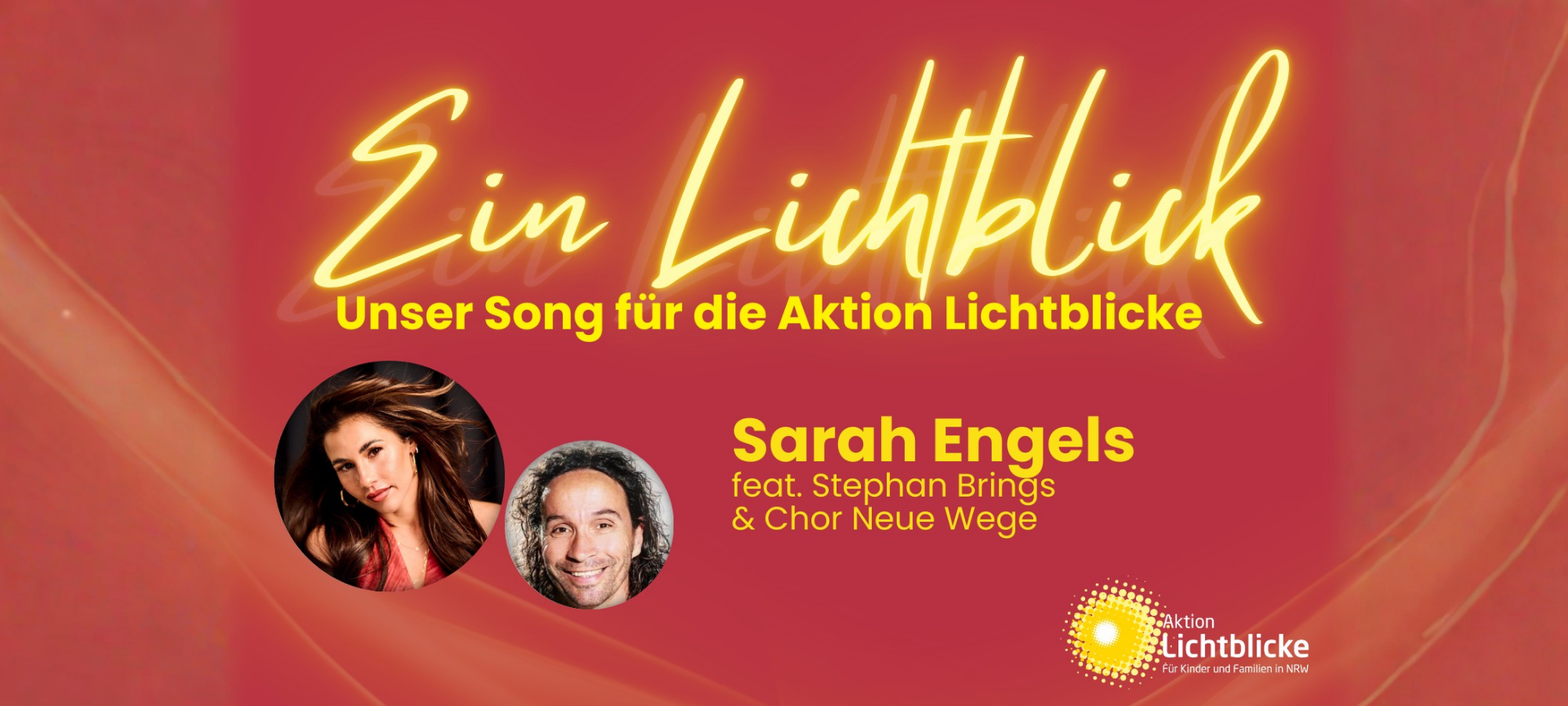 Sarah Engels, Stephan Brings und der Chor Neue Wege haben einen exklusiven Song für unsere Aktion Lichtblicke aufgenommen.