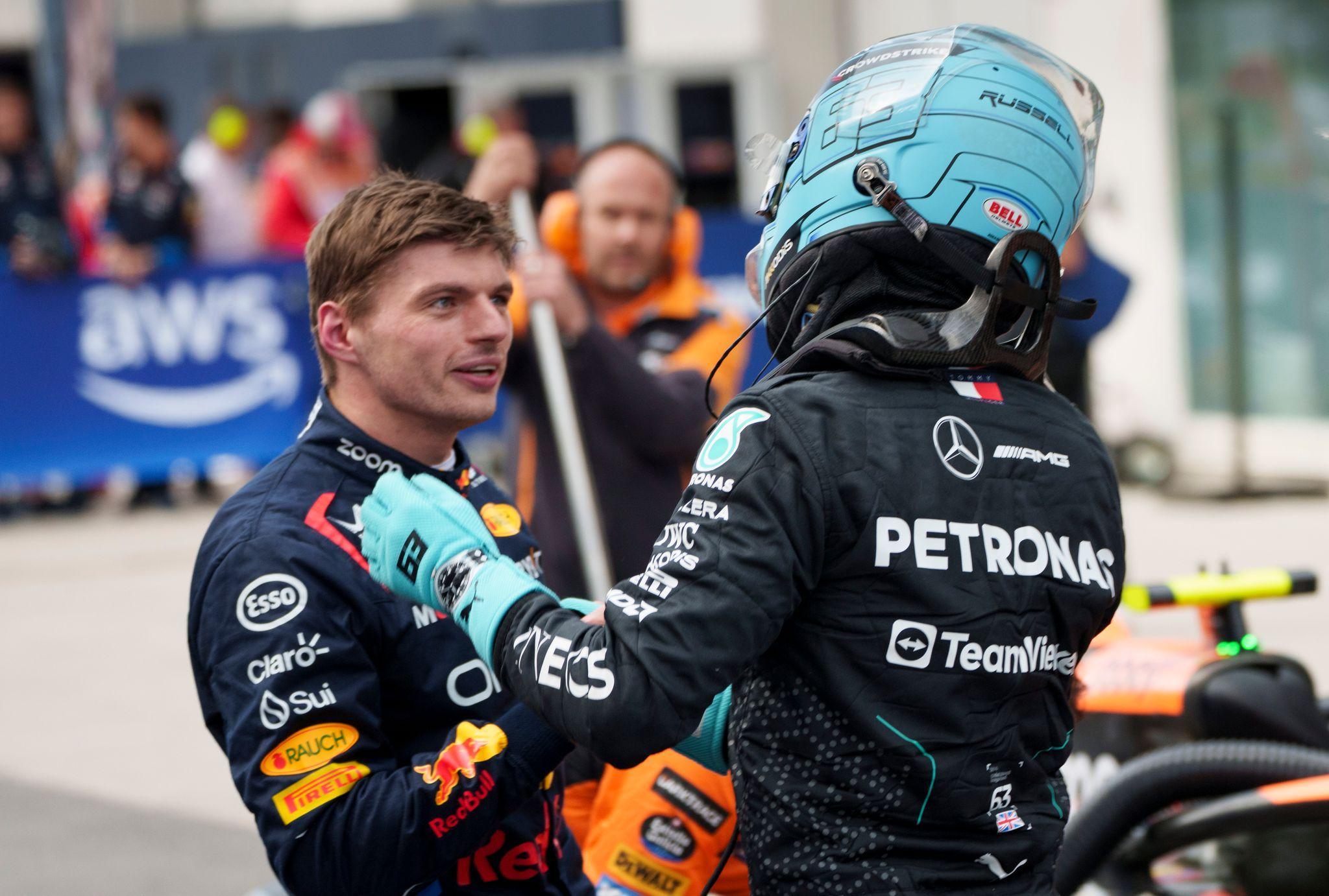 Max Verstappen und George Russell